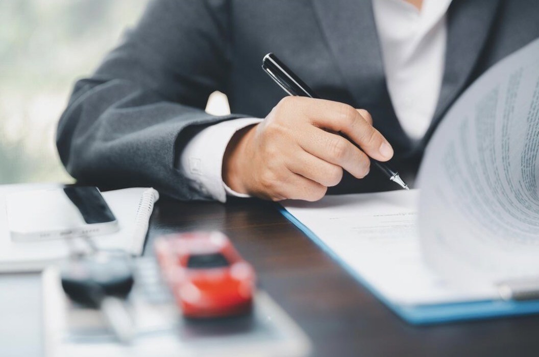 Insurance documents used for wind and storm damage repair planning